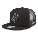 San Antonio Spurs Core Logo Meshback 9FIFTY Snapback Hat Black