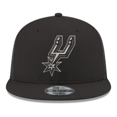 San Antonio Spurs Core Logo Meshback 9FIFTY Snapback Hat Black