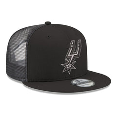 San Antonio Spurs Core Logo Meshback 9FIFTY Snapback Hat Black
