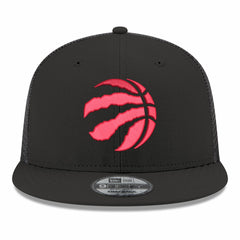 Toronto Raptors Core Logo Meshback 9FIFTY Snapback Hat Black