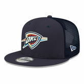 Oklahoma City Thunder Core Logo Meshback 9FIFTY Snapback Hat Navy