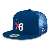 Philadelphia 76ers Core Logo Meshback 9FIFTY Snapback Hat Royal