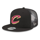 Cleveland Cavaliers Core Logo Meshback 9FIFTY Snapback Hat Black