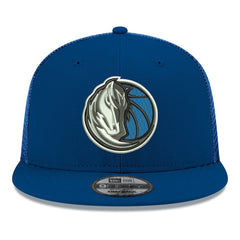 Dallas Mavericks Core Logo Meshback 9FIFTY Snapback Hat Navy