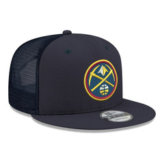 Denver Nuggets Core Logo Meshback 9FIFTY Snapback Hat Navy