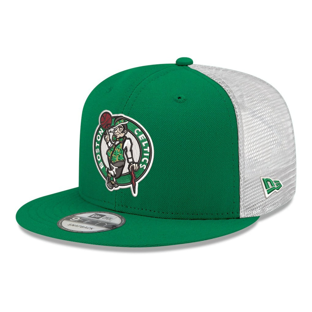 Boston Celtics Core Logo Meshback 9FIFTY Snapback Hat Kelly Green