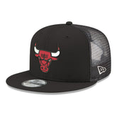 Chicago Bulls Core Logo Meshback 9FIFTY Snapback Hat Black