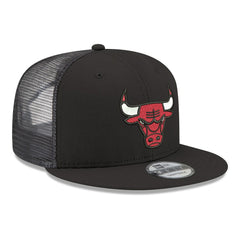Chicago Bulls Core Logo Meshback 9FIFTY Snapback Hat Black