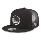 Golden State Warriors Core Logo Meshback 9FIFTY Snapback Hat Black
