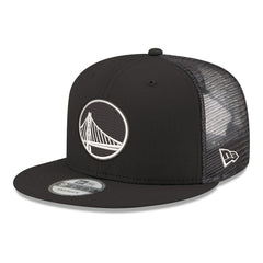 Golden State Warriors Core Logo Meshback 9FIFTY Snapback Hat Black