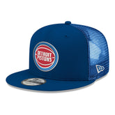 Detroit Pistons Core Logo Meshback 9FIFTY Snapback Hat Blue