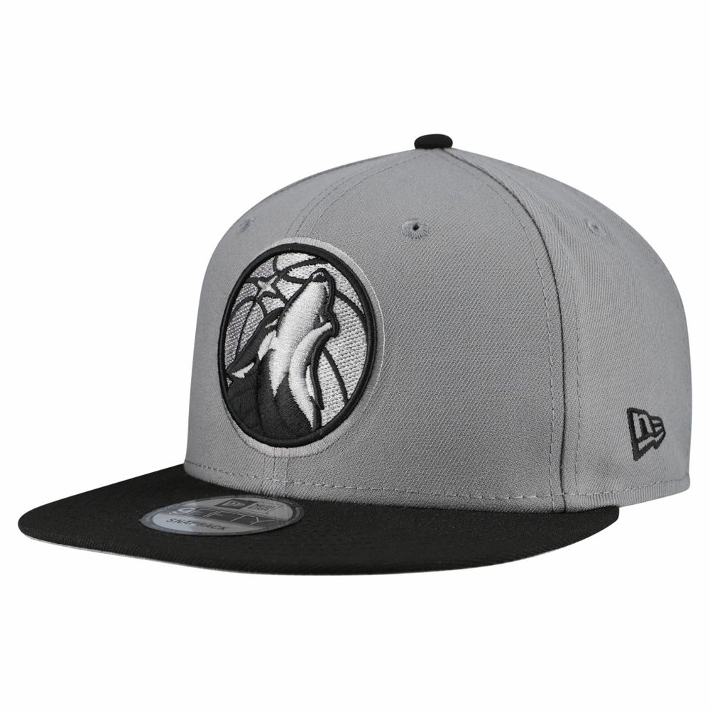 Minnesota Timberwolves Core Logo Storm Gray Two-Tone 9FIFTY Snapback Hat Gray