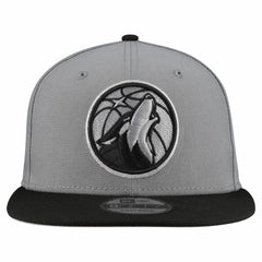 Minnesota Timberwolves Core Logo Storm Gray Two-Tone 9FIFTY Snapback Hat Gray