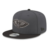 New Orleans Pelicans Logo 2-Tone 9FIFTY Snapback Hat Gray/Black