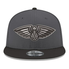 New Orleans Pelicans Logo 2-Tone 9FIFTY Snapback Hat Gray/Black