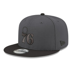 Philadelphia 76ers Logo 2-Tone 9FIFTY Snapback Hat Gray/Black