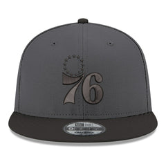 Philadelphia 76ers Logo 2-Tone 9FIFTY Snapback Hat Gray/Black