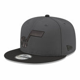 Utah Jazz Logo 2-Tone 9FIFTY Snapback Hat Gray/Black