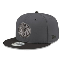 Dallas Mavericks Logo 2-Tone 9FIFTY Snapback Hat Gray/Black