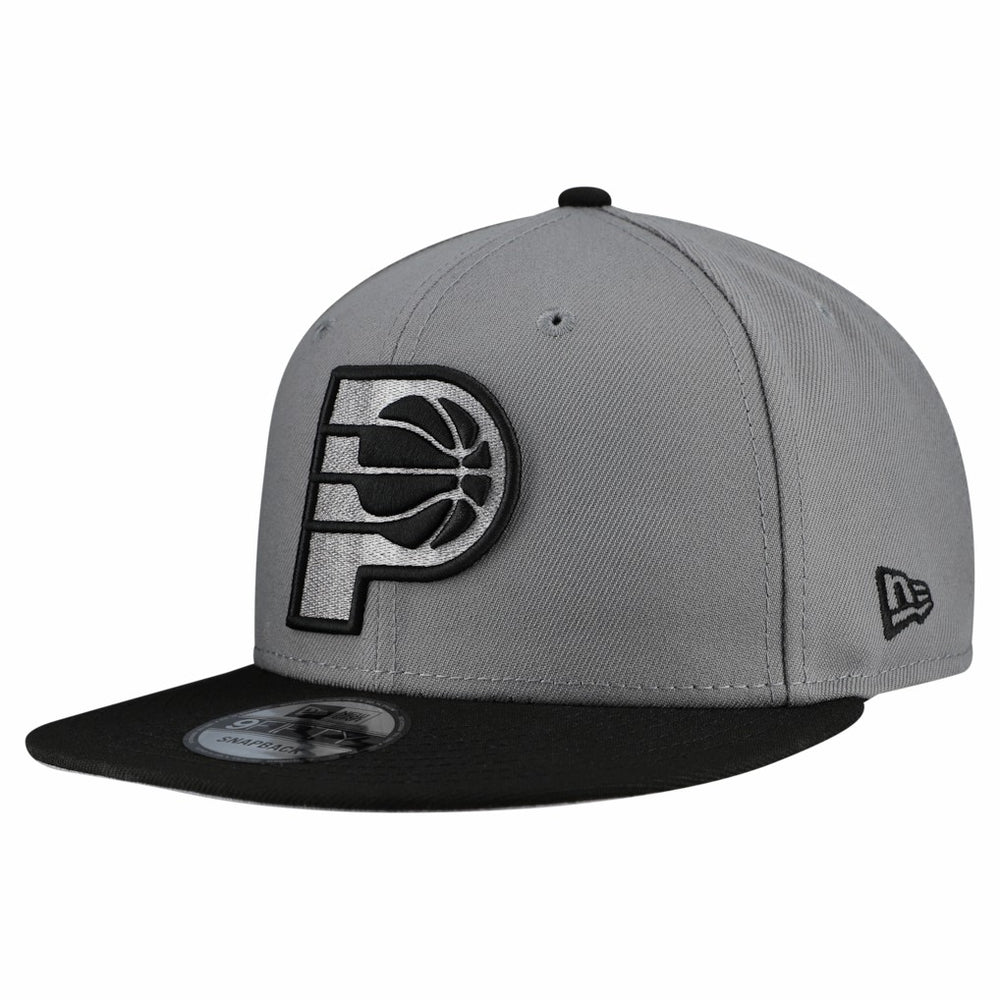 Indiana Pacers Core Logo Storm Gray Two-Tone 9FIFTY Snapback Hat Gray