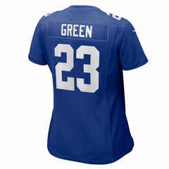 NFL Art Green New York Giants Women's Team Game Jersey - Royal