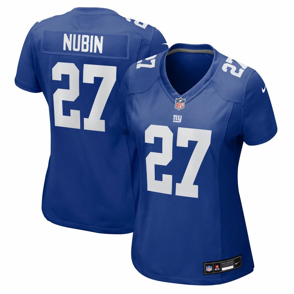 NFL Tyler Nubin New York Giants Women's Team Game Jersey - Royal