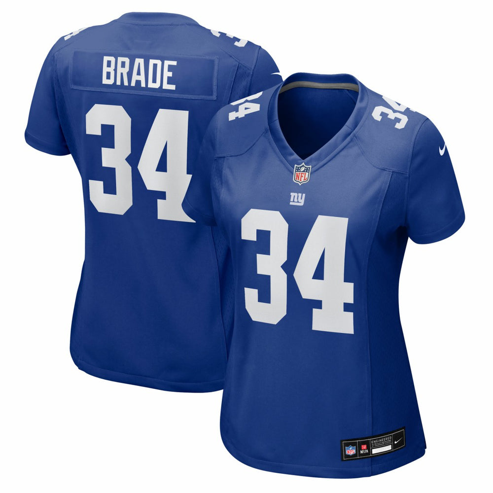 Beau Brade New York Giants Women's Team Game Jersey Royal