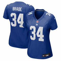 Beau Brade New York Giants Women's Team Game Jersey Royal