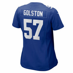 NFL Chauncey Golston New York Giants Women's Team Game Jersey - Royal