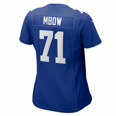NFL Marcus Mbow New York Giants Women's Team Game Jersey - Royal