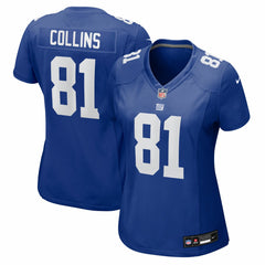 NFL Beaux Collins New York Giants Women's Team Game Jersey - Royal