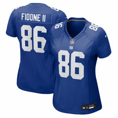 NFL Thomas Fidone II New York Giants Women's Team Game Jersey - Royal