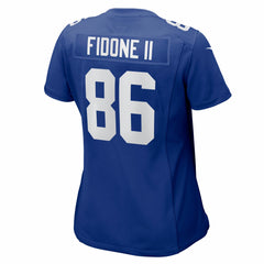 NFL Thomas Fidone II New York Giants Women's Team Game Jersey - Royal