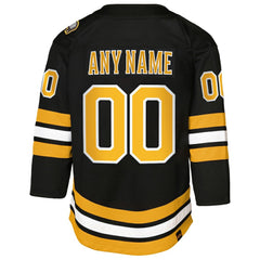 NHL Boston Bruins Youth Home Custom Premier Jersey - Black