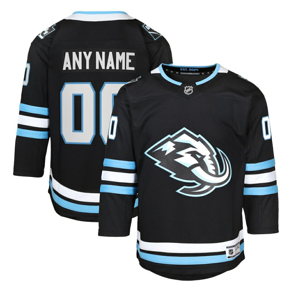 NHL Utah Mammoth Youth Home Premier Custom Jersey - Black