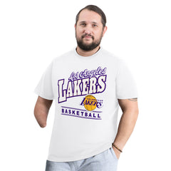 Los Angeles Lakers G-III Sports by Carl Banks Adaptive Headliner T-Shirt White