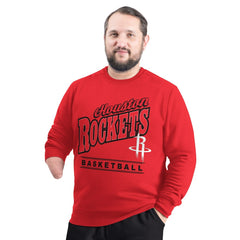 Houston Rockets G-III Sports by Carl Banks Adaptive Headliner Fleece Crewneck Sweatshirt Red