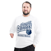 Memphis Grizzlies G-III Sports by Carl Banks Adaptive Headliner Fleece Crewneck Sweatshirt White