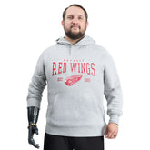 NHL Detroit Red Wings G-III Sports by Carl Banks Adaptive Classic Team Spirit Fleece Hoodie - Gray
