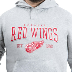 NHL Detroit Red Wings G-III Sports by Carl Banks Adaptive Classic Team Spirit Fleece Hoodie - Gray