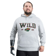 NHL Minnesota Wild G-III Sports by Carl Banks Adaptive Classic Team Spirit Fleece Hoodie - Gray