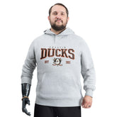 NHL Anaheim Ducks G-III Sports by Carl Banks Adaptive Classic Team Spirit Fleece Hoodie - Gray