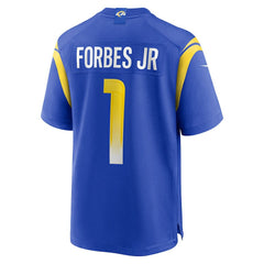 NFL Emmanuel Forbes Jr. Los Angeles Rams Team Game Jersey - Royal