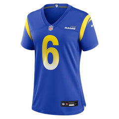 NFL Nick Hampton Los Angeles Rams Women's Team Game Jersey - Royal
