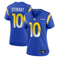 NFL Josaiah Stewart Los Angeles Rams Women's Team Game Jersey - Royal