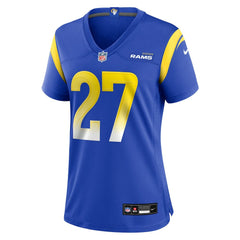 NFL Jarquez Hunter Los Angeles Rams Women's Team Game Jersey - Royal