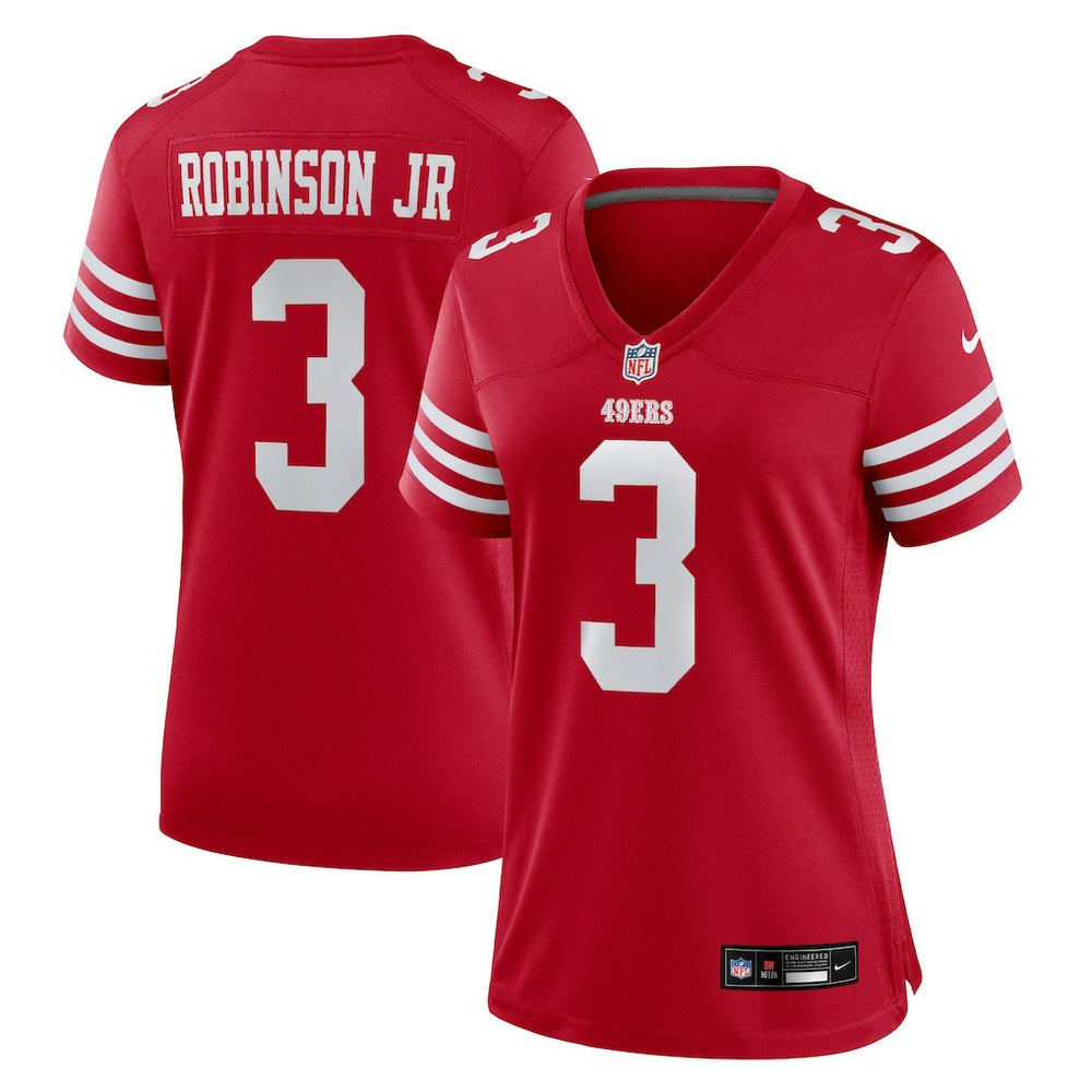 NFL Brian Robinson Jr. San Francisco 49ers Women's Team Game Jersey - Scarlet
