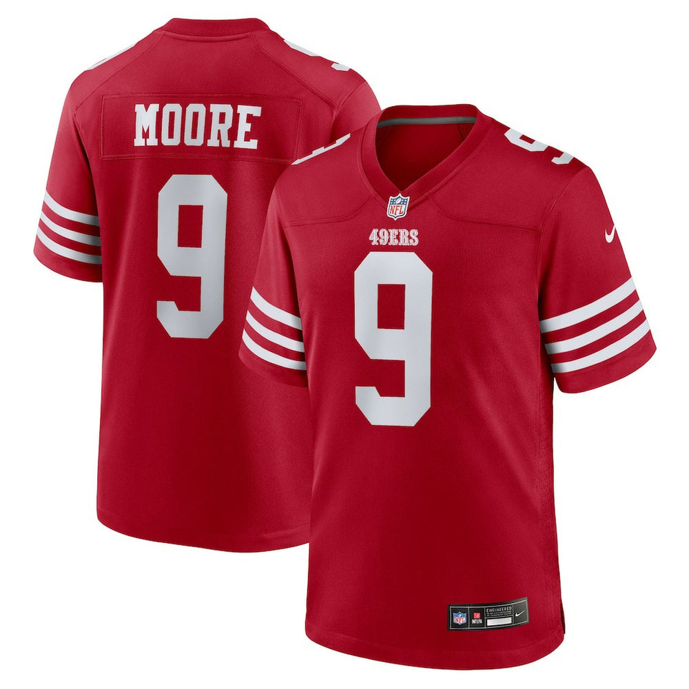 NFL Skyy Moore San Francisco 49ers Team Game Jersey - Scarlet