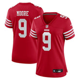 NFL Skyy Moore San Francisco 49ers Women's Team Game Jersey - Scarlet