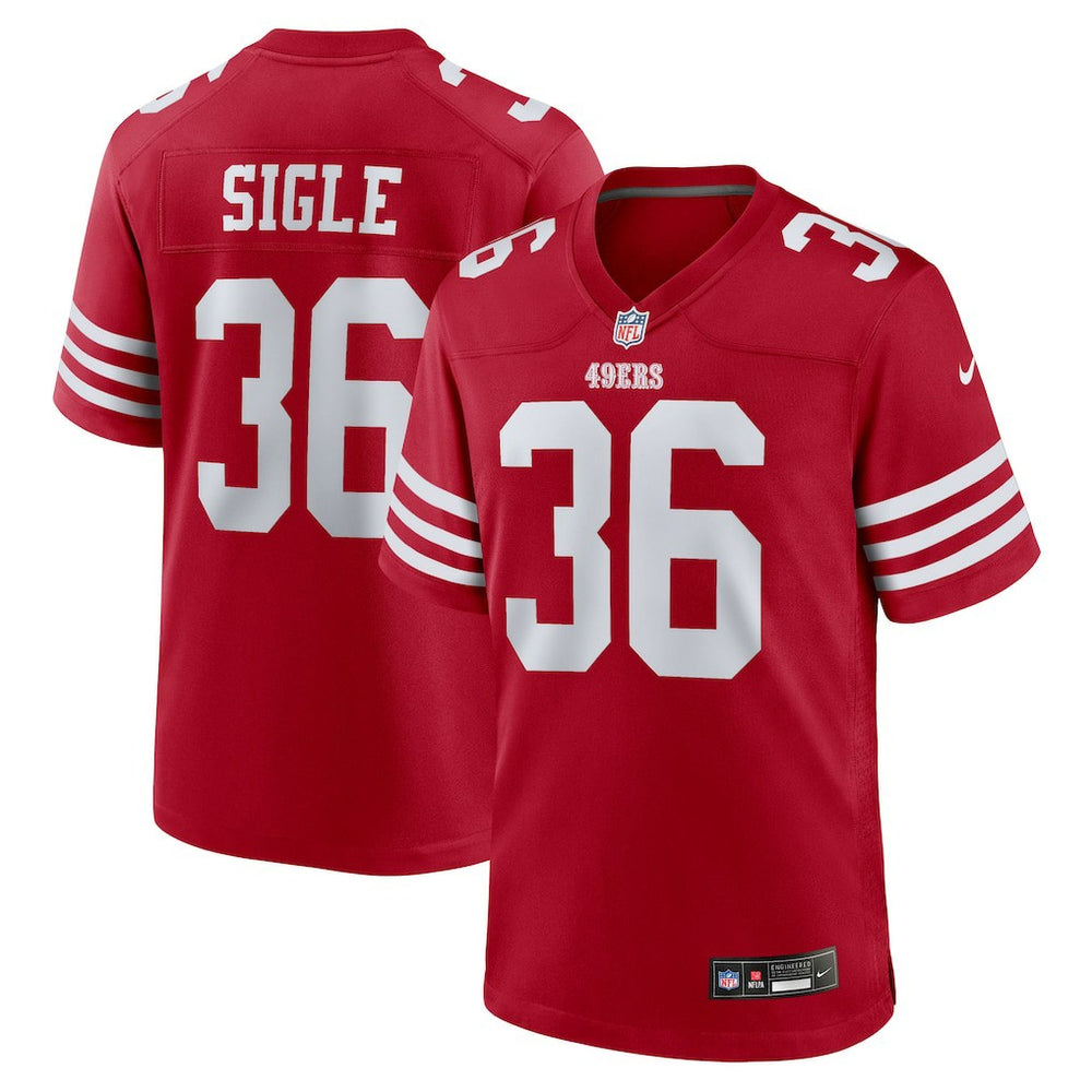 NFL Marques Sigle San Francisco 49ers Team Game Jersey - Scarlet